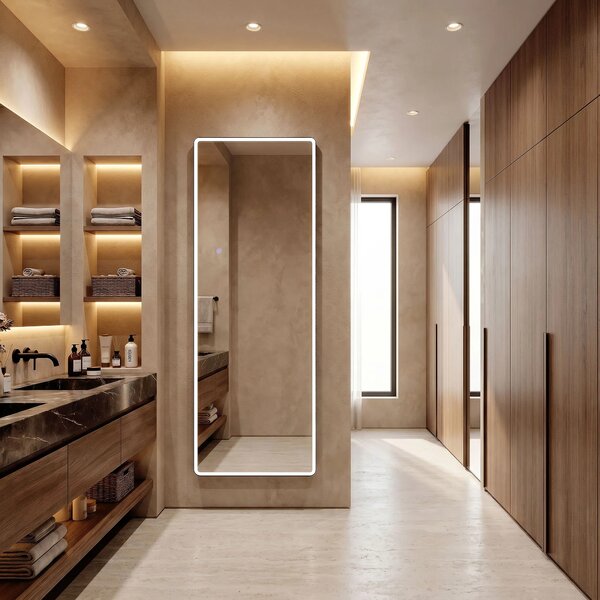 Ogledalo LED Classico 60x170cm Black