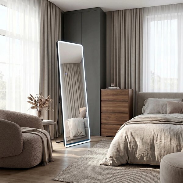 Ogledalo LED Classico 60x170cm Black