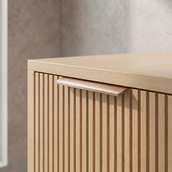 Kopalniška omarica pod umivalnikom Rea Core 80cm Beige