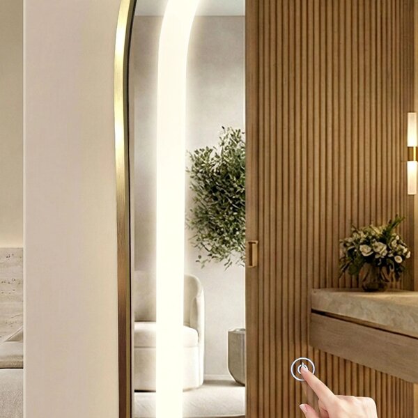 Ogledalo LED Orbit 50x160cm Brush Gold