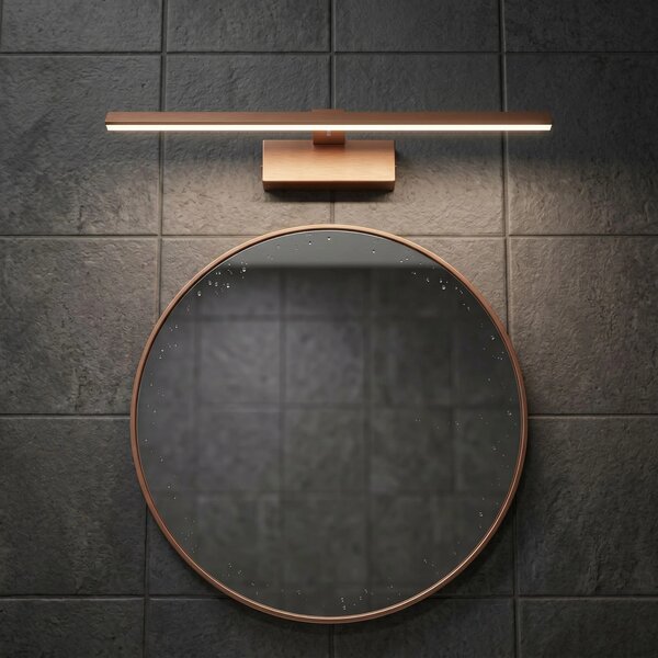 Kopalniška stenska LED svetilka SWE013-1W 43cm BRUSH COPPER