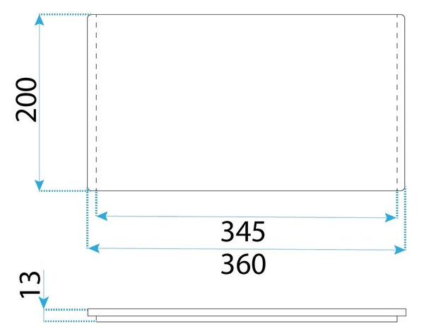Kuhinjska deska za korito REA P14489