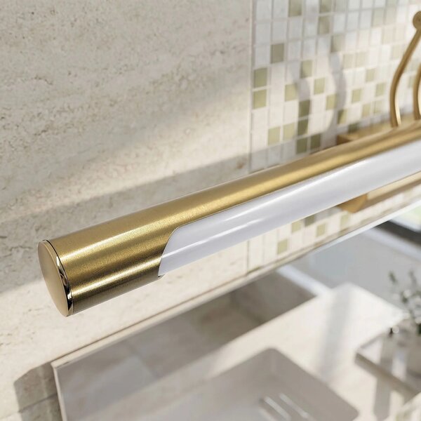 Kopalniška stenska LED svetilka SWE022-1W 42cm Brush Gold