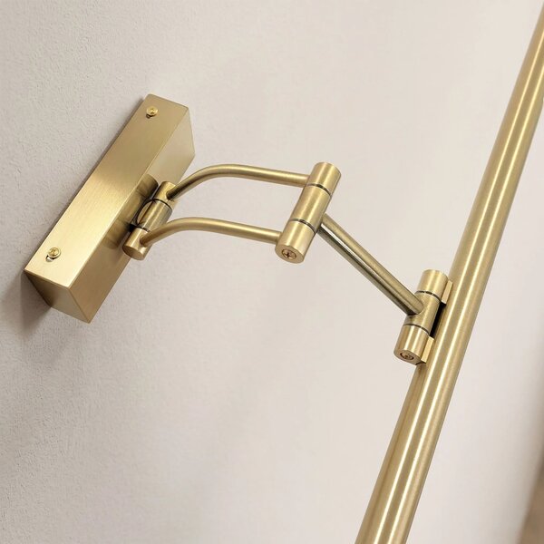Kopalniška stenska LED svetilka SWE022-1W 42cm Brush Gold