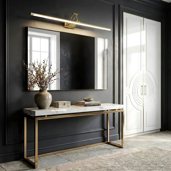 Kopalniška stenska LED svetilka SWE021-1W 80cm Gold
