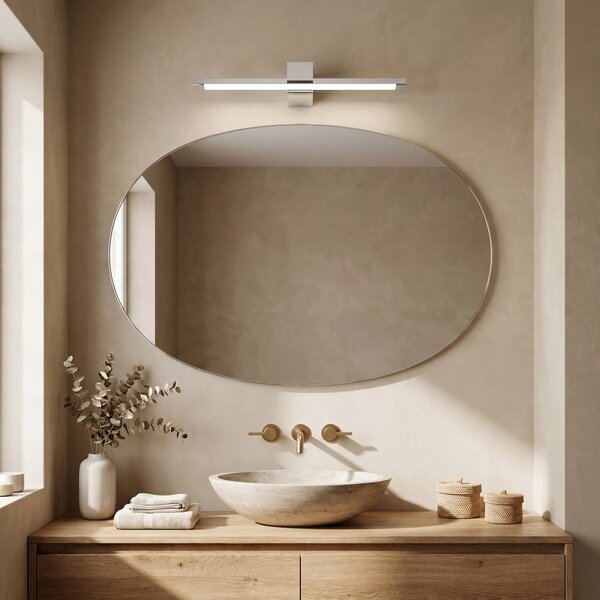 Kopalniška stenska LED svetilka SWE041-1W 60cm Chrome