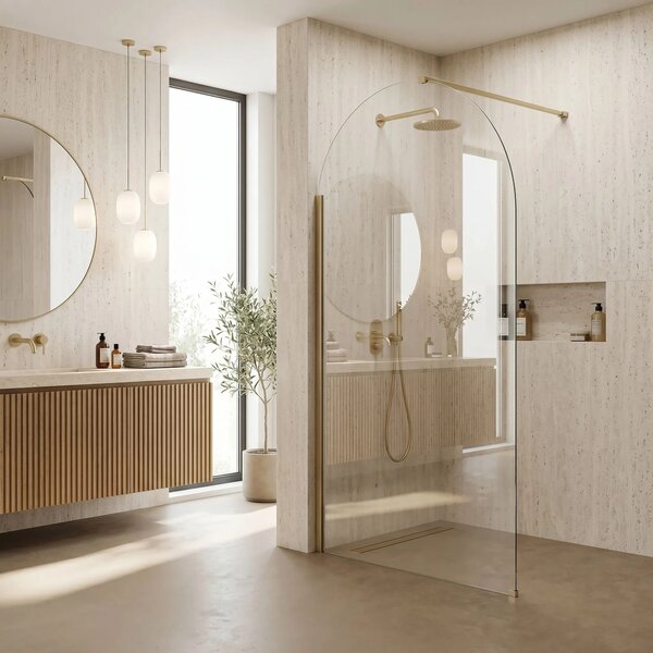 Stena za prhanje Rea Heaven Brush Gold 100