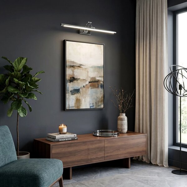 Kopalniška stenska LED svetilka SWE017-1W 60cm Chrome