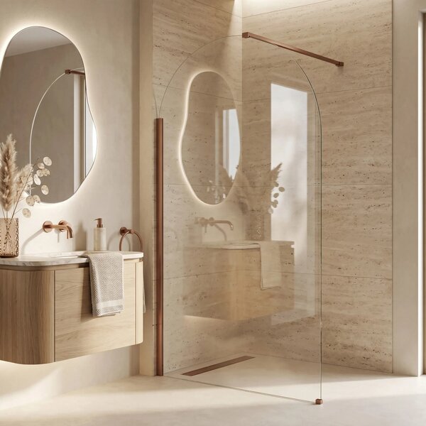 Stena za prhanje Rea Heaven Brush Copper 120