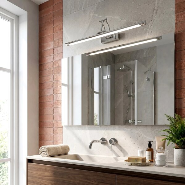 Kopalniška stenska LED svetilka SWE017-1W 60cm Chrome