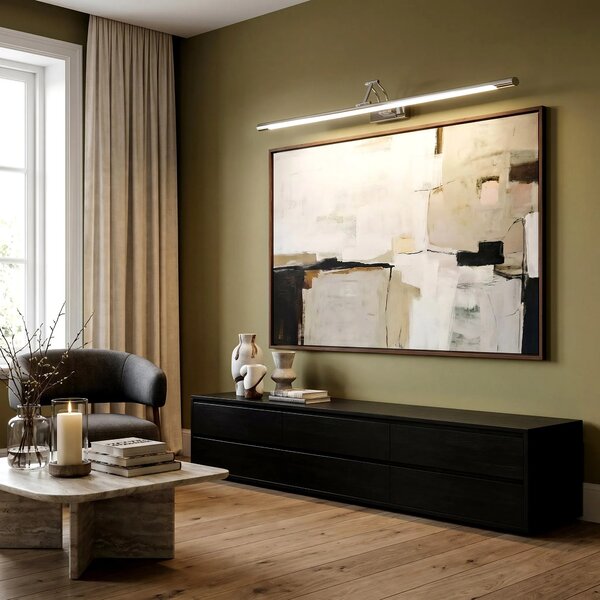 Kopalniška stenska LED svetilka SWE018-1W 80cm Chrome