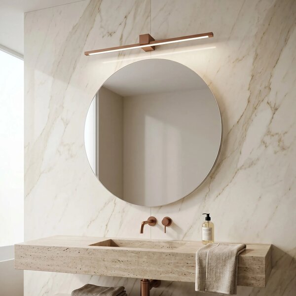 Kopalniška stenska LED svetilka SWE054-1W 80 cm COPPER BRUSH