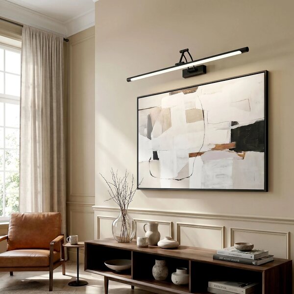 Kopalniška stenska LED svetilka SWE027-1W 80cm Black