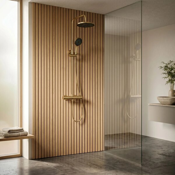 Komplet za prhanje Rea Avanti Brush Gold