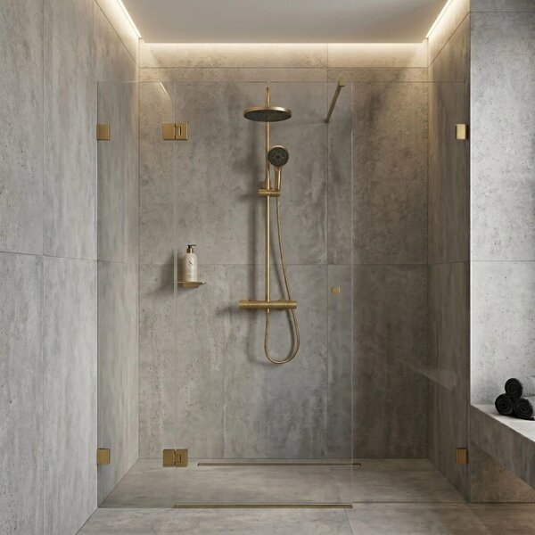 Komplet za prhanje Rea Avanti Brush Gold