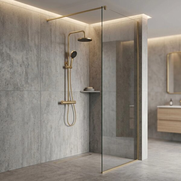 Komplet za prhanje Rea Avanti Brush Gold