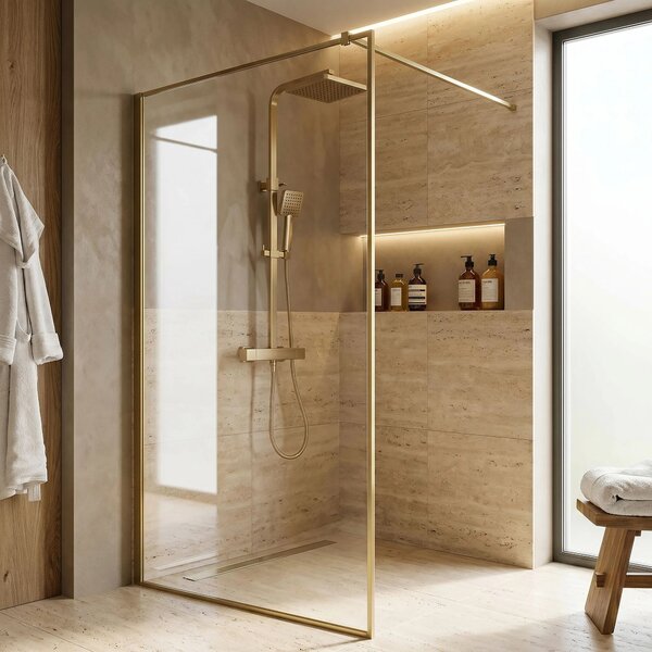 Komplet za prhanje Rea Atrium Brush Gold