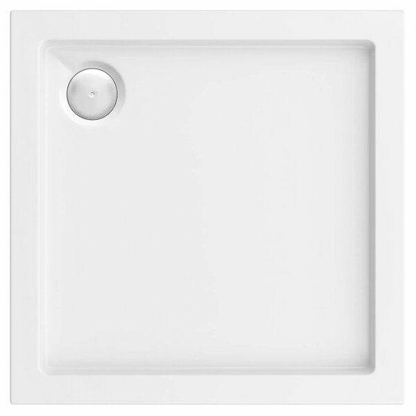 Tuš pladenj Rea Belmond White 80x80 Chrome