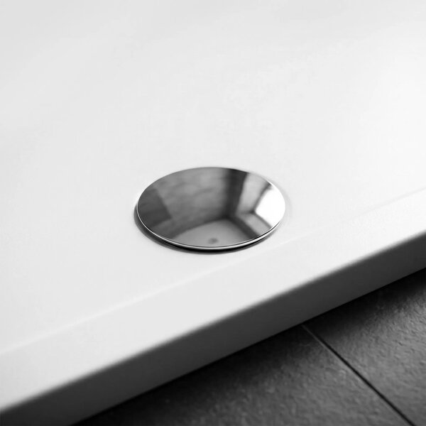 Tuš pladenj Rea Belmond White 80x100 Chrome