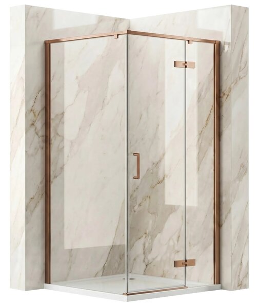 Tuš kabina Rea Bruno 90x90 Brush Copper