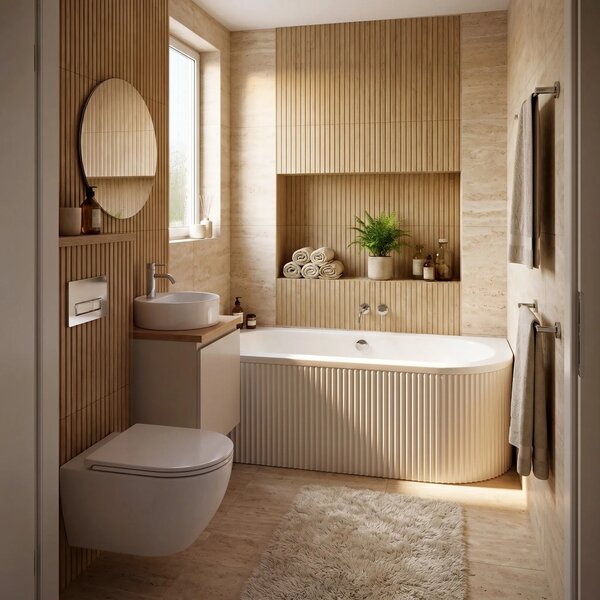 Kopalna kad Rea Orion Stripe Left 150cm