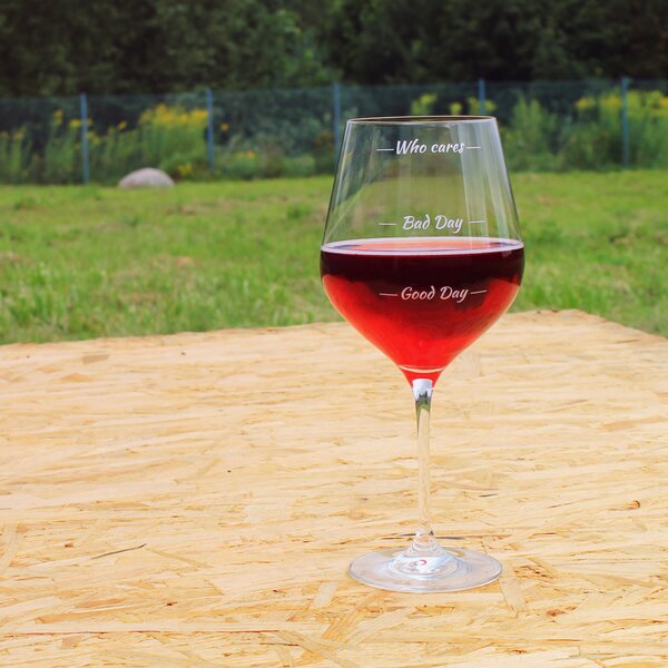 Set 6 velikih kozarcev za vino Who Cares - 860 ml - Baby shower - Za 30 let