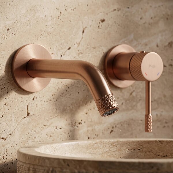 REA Venti Brush Copper Skrita armatura za umivalnik