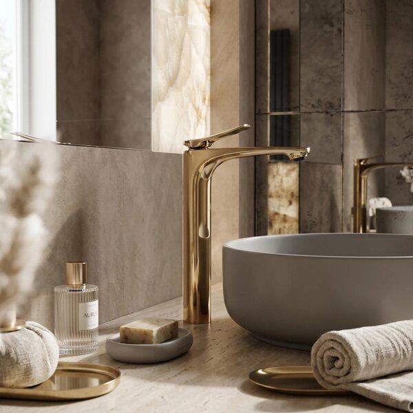 Mešalnik za umivalnik PREMIUM REA Vision Gold High
