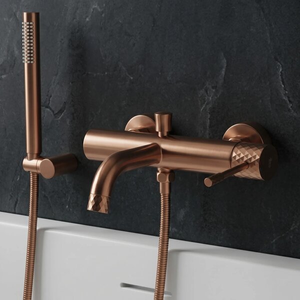 Mešalnik za kopel Rea Lungo Diamond Brush Copper