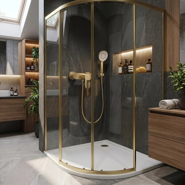 Mešalnik za prho REA DROP Brush Gold