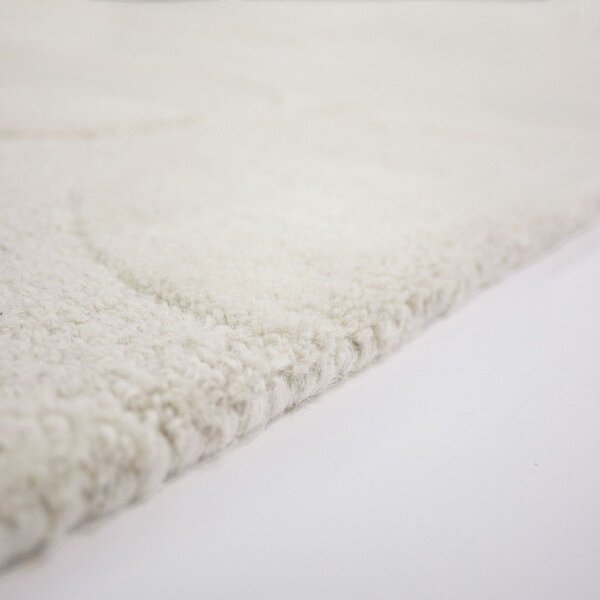 Slonokoščen ročno tkan volnen tekač 60x230 cm Gigi – Flair Rugs
