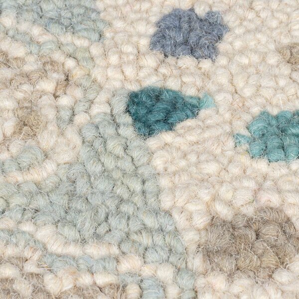 Modro-bež ročno tkana volnena preproga 200x290 cm Eloise Patchwork – Flair Rugs