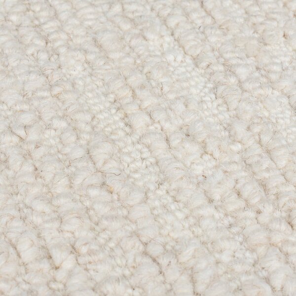 Slonokoščen ročno tkan volnen tekač 80x230 cm Harris Boucle – Flair Rugs