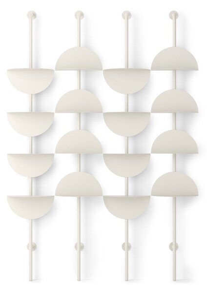 Mat bel kovinski sistem modularnih polic 27x203,5x35 cm Solis – Umbra