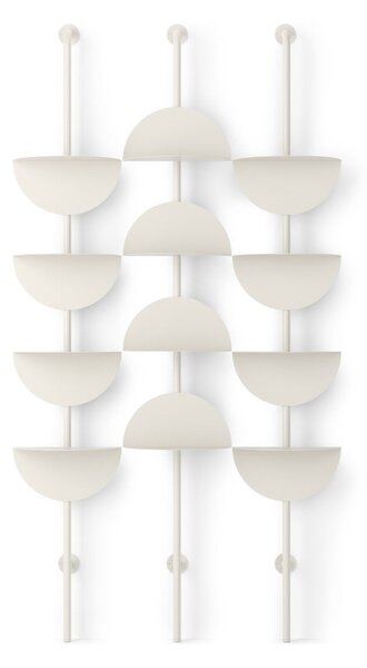 Mat bel kovinski sistem modularnih polic 27x203,5x35 cm Solis – Umbra
