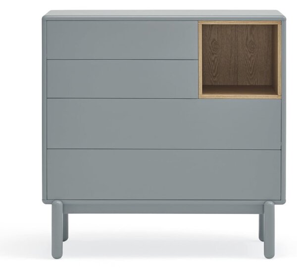 Modra/siva nizka komoda 90x90 cm Corvo – Teulat