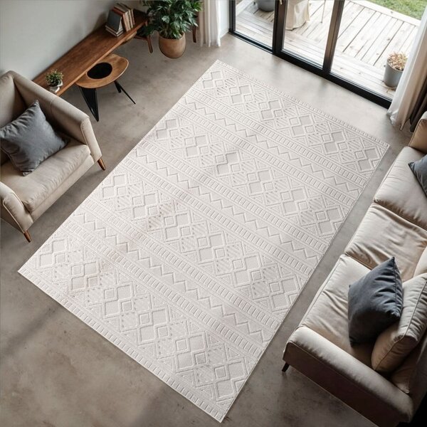 Kremno bela notranja in zunanja preproga 120x170 cm Doha 1652 Cream – Ayyildiz Carpets