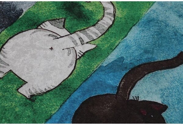 Kopalniške preproge v kompletu 2 ks 60x100 cm Gatto Carino – Foutastic