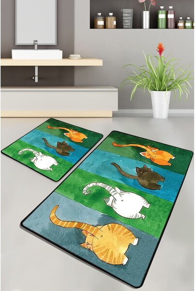 Kopalniške preproge v kompletu 2 ks 60x100 cm Gatto Carino – Foutastic