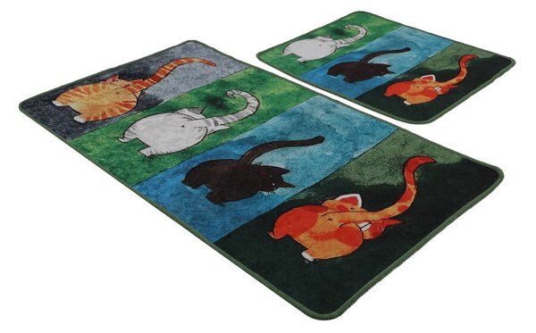 Kopalniške preproge v kompletu 2 ks 60x100 cm Gatto Carino – Foutastic