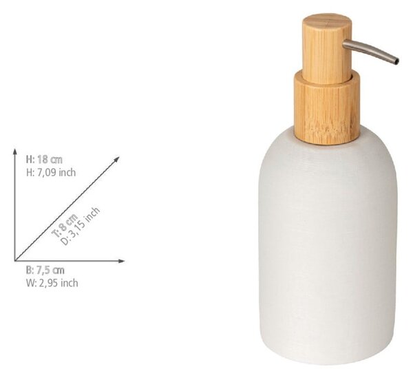 Bel dozirnik za milo iz poliresina 250 ml Altavalle – Wenko