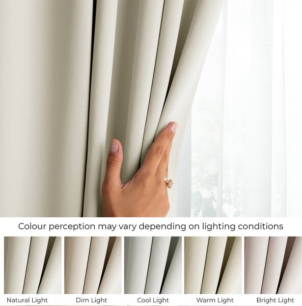 Kremno bela zavesa za delno zatemnitev 140x175 cm Kierra – Restilo