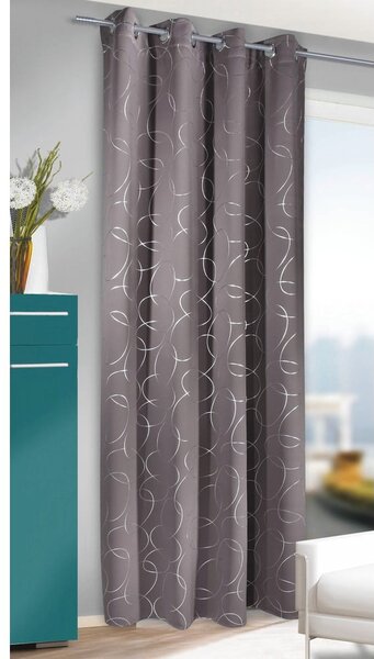 Temno siva zavesa 135x245 cm Circles – Sehlbach