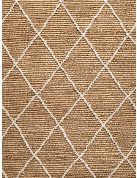Ročno tkan tekač iz jute v naravni barvi 80x200 cm Kunu – Hanse Home