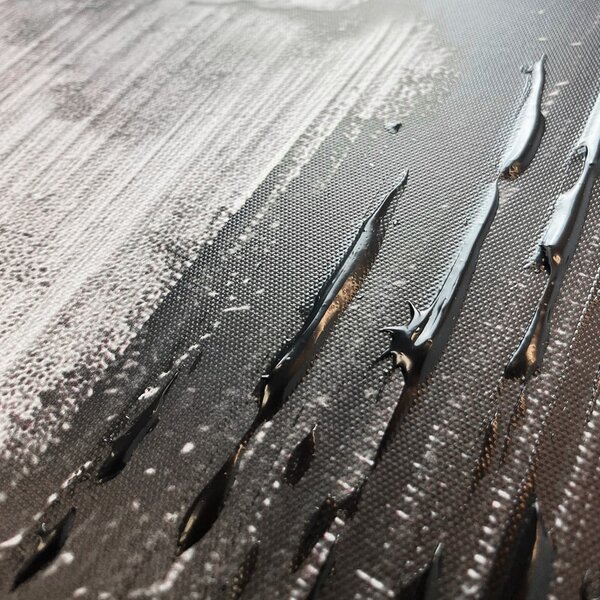 Slika z ročno naslikanimi elementi 70x100 cm Touch – Styler