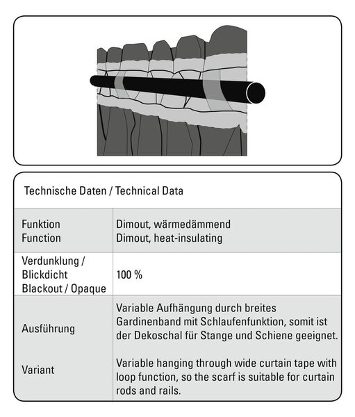 Bež zatemnitvena izolacijska zavesa iz žakarja 140x245 cm Ornament – Sehlbach