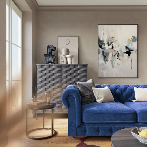 Slika z ročno naslikanimi elementi 70x100 cm Cro – Styler