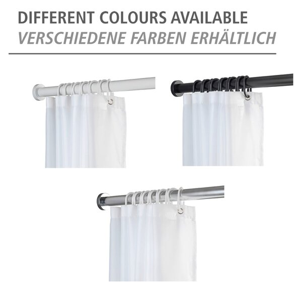 Črna teleskopska kopalniška palica Wenko Luz, dolžina 70-115 cm