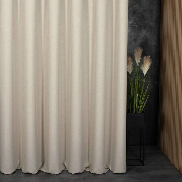 Blackout dekor tkanina Light Beige Canvas bež viš. 2,80 m