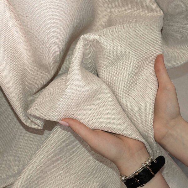 Blackout dekor tkanina Light Beige Canvas bež viš. 2,80 m